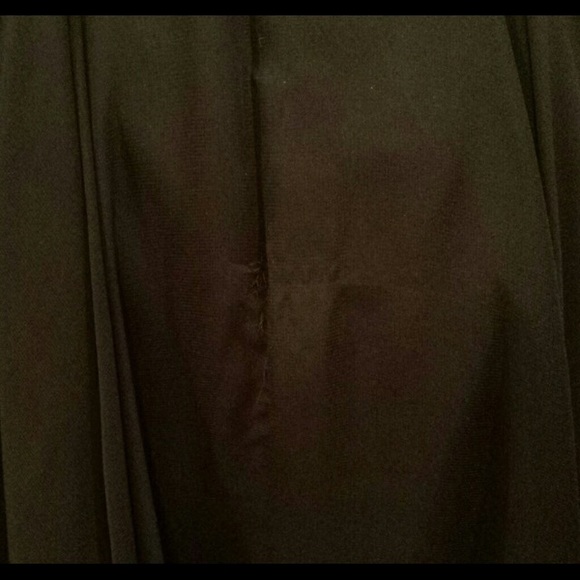 Black Evening Gown with Cut out Design in center - Picture 6 of 6